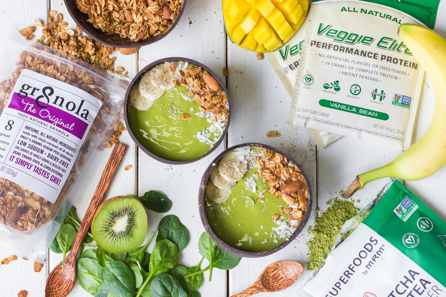 Tropical Matcha Smoothie with Gr8nola Granola – gr8nola