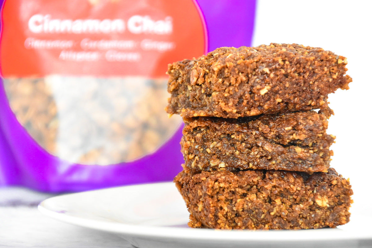 Chewy Chai Spiced Blondies (Vegan &amp; Nut-Free) - gr8nola