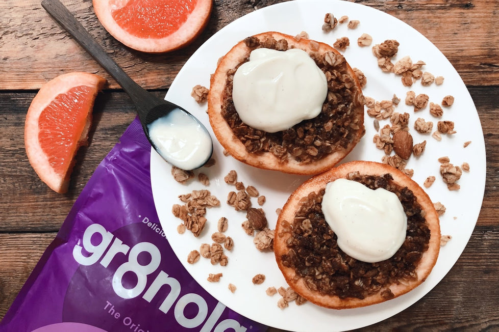 Baked Grapefruit Superfood Crisp gr8nola