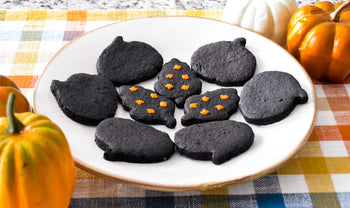 Spooky Charcoal Cut-Out Sugar Cookies