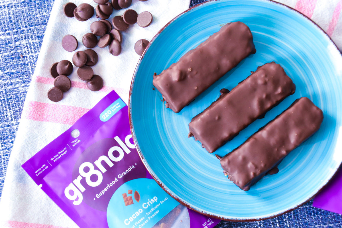 Chocolate Covered Granola Bar Recipe gr8nola