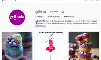 Building my granola brand to 10k on Instagram