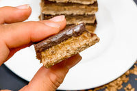  Healthy No-Bake Vegan Twix Bars With A Superfood Crust