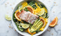Salmon Avocado Mango Zoodle Salad